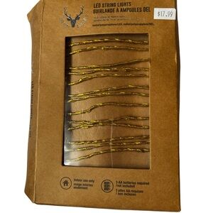 Fairy lights LED String Lights - Gold Decorative Indoor Lighting new